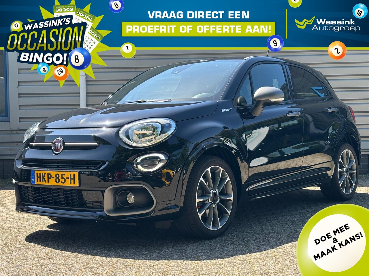 Fiat 500 X - 1.3 FireFly Turbo 150pk Automaat Sport | Carplay | Navi | Camera | - AutoWereld.nl