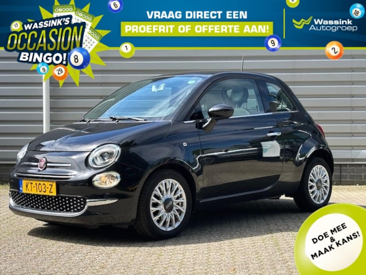 Fiat 500 - Turbo 80pk Automaat | Lounge | U Connect | Lichtmetalen velgen - AutoWereld.nl