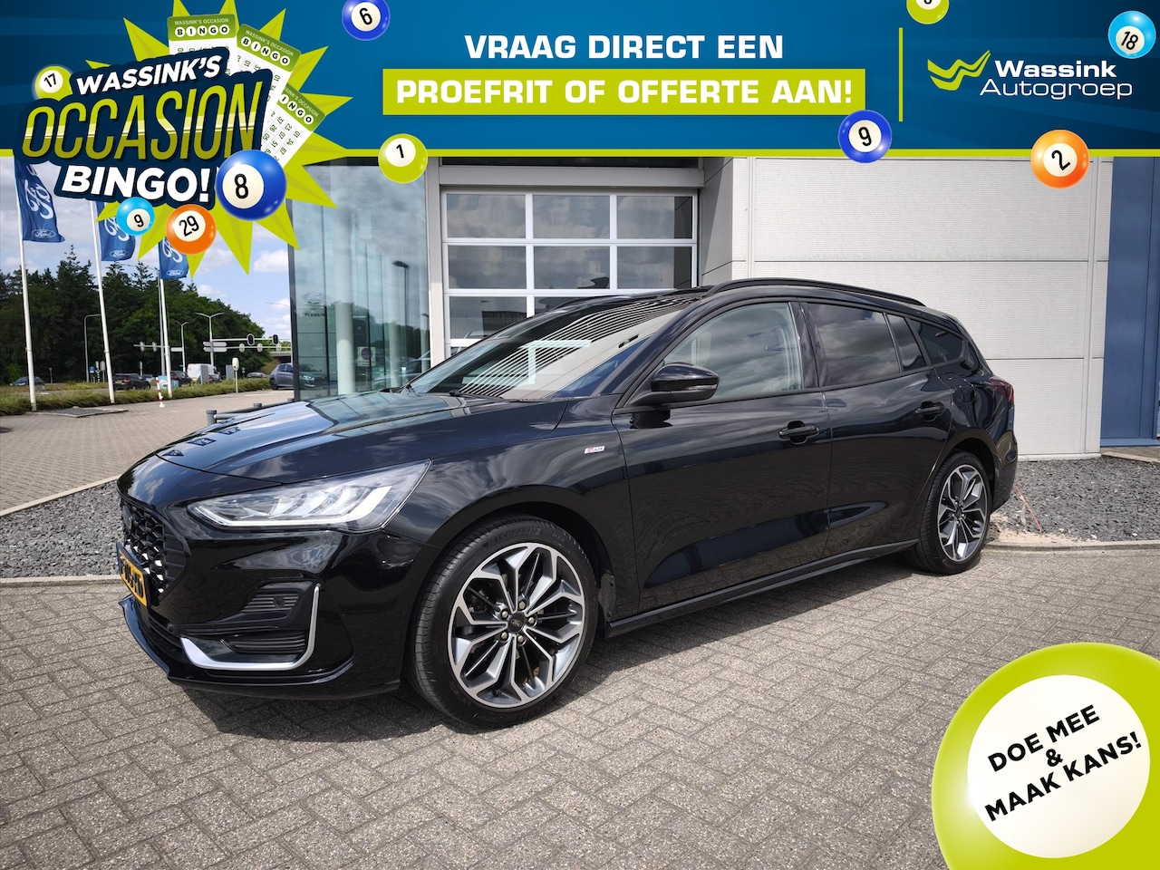 Ford Focus Wagon - I 1.0 EcoBoost Hybrid 125pk ST-Line Vignale | Camera | Leder | Adaptive cruise control | 1 - AutoWereld.nl