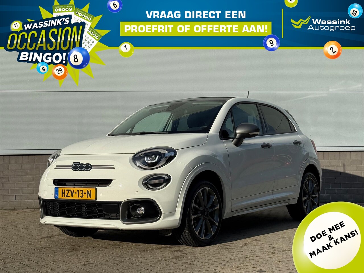 Fiat 500 X - 1.5 Hybrid 130pk DCT Sport | Automaat | Cabrio | Navigatie | Pakeersensoren | Camera | Aut - AutoWereld.nl