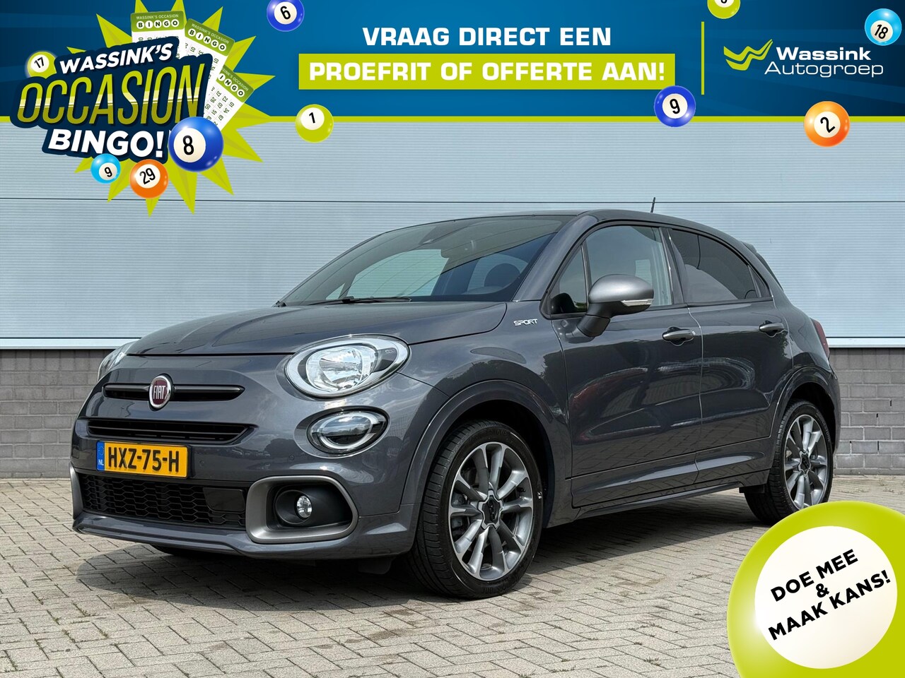 Fiat 500 X - 1.3 FireFly Turbo 150pk DCT Sport Automaat | Navigatie | Parkeersensoren | Adaptieve Cruis - AutoWereld.nl