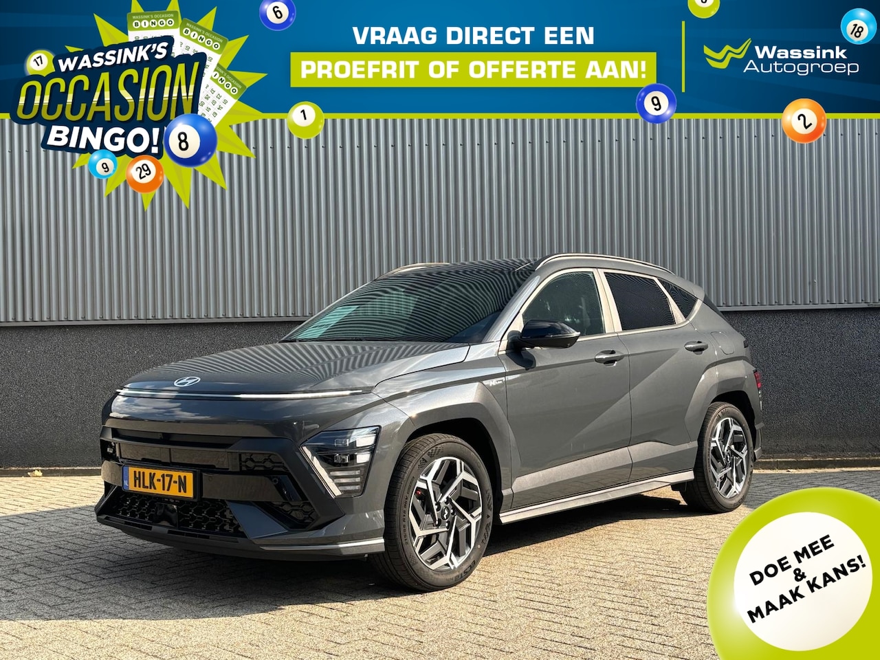 Hyundai Kona - 1.6 GDI HEV 141pk DCT N Line Sky | Bose | Stoelverwarming | Stoelverkoeling | 360° Camera - AutoWereld.nl