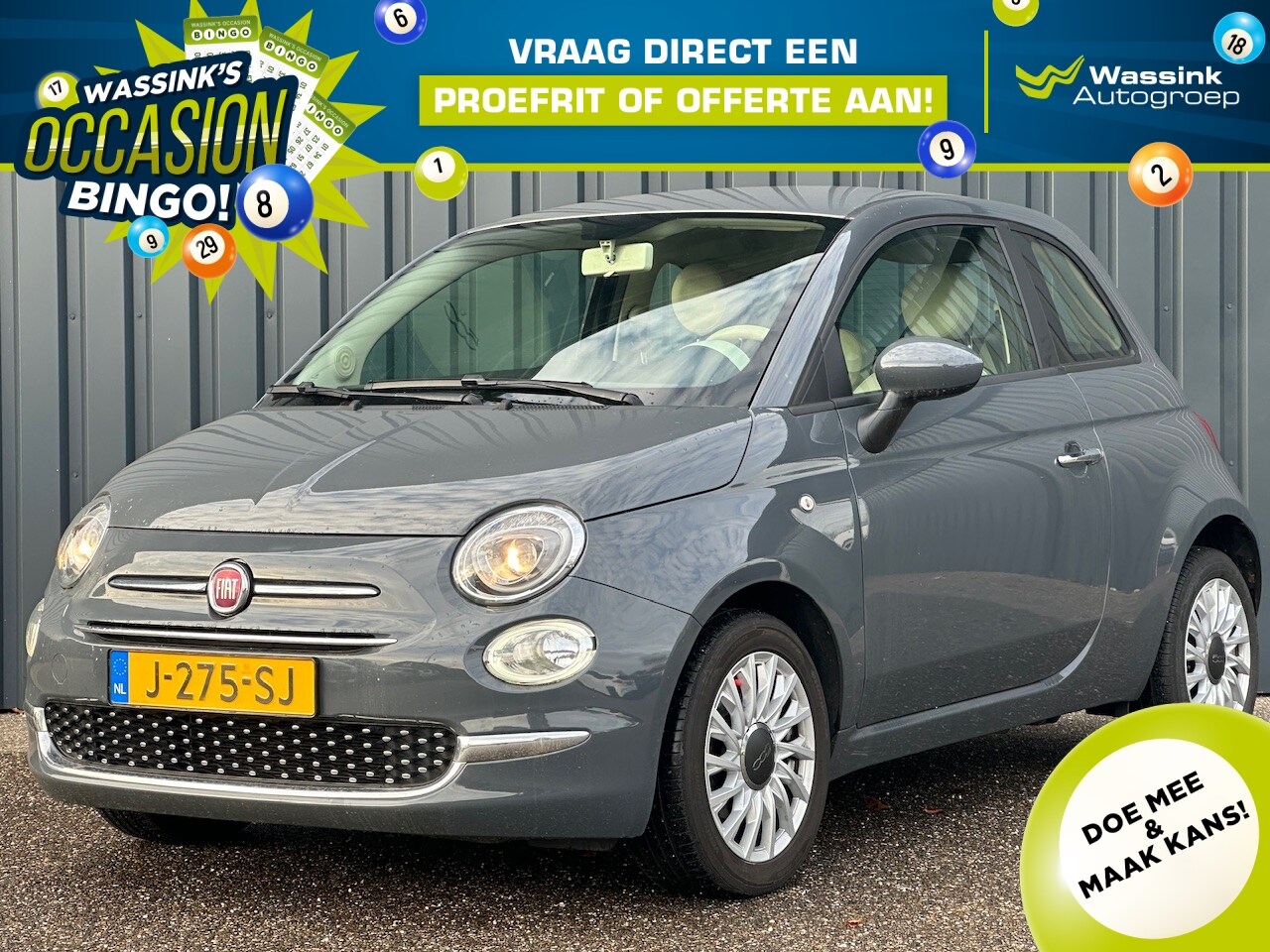 Fiat 500 - 1.0 70pk Hybrid Lounge Navigatie | DAB | Carplay NL Auto - AutoWereld.nl