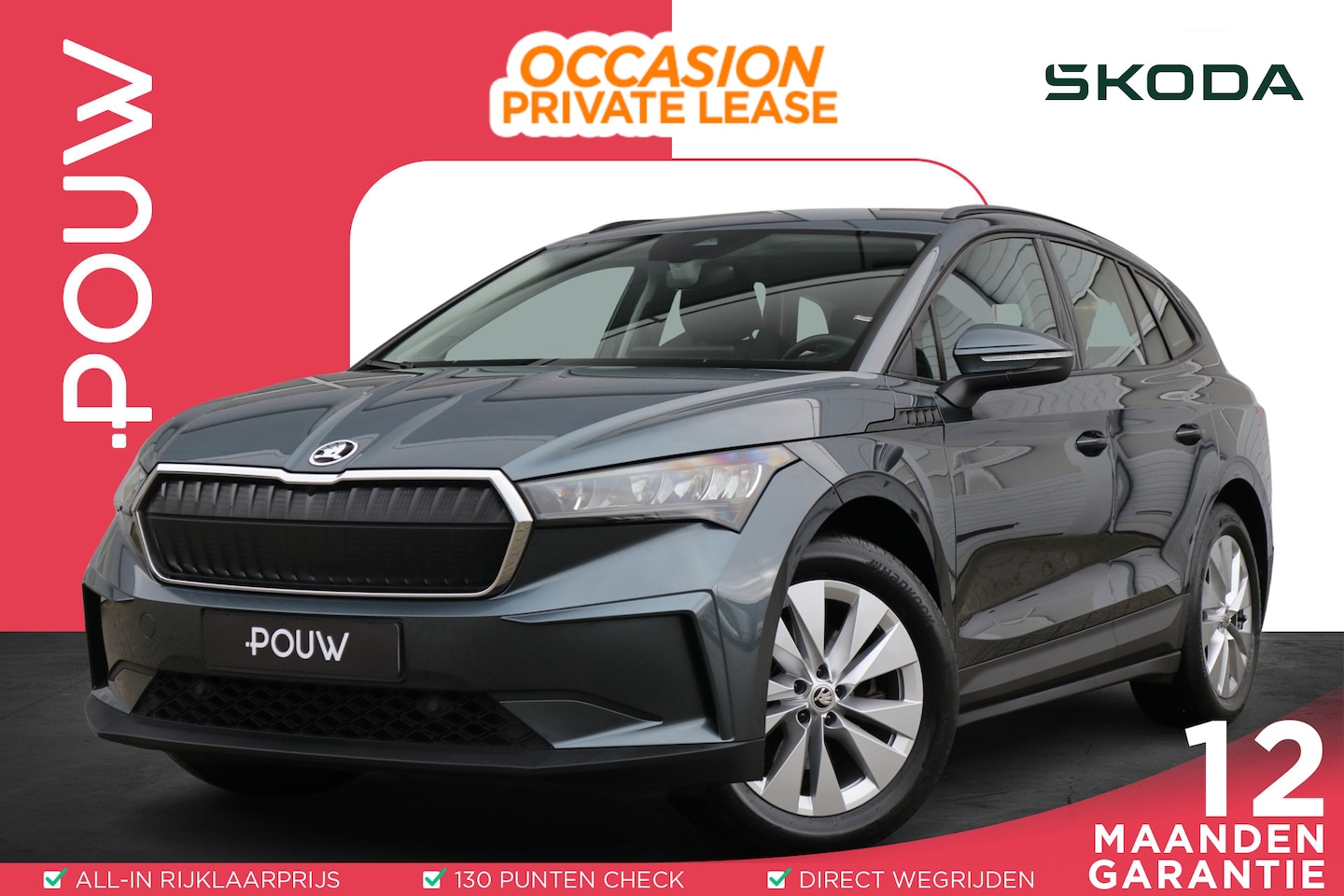 Skoda Enyaq iV - 60 180pk | SoH 95% | Trekhaak | Navigatie | Parkeersensoren Achter - AutoWereld.nl