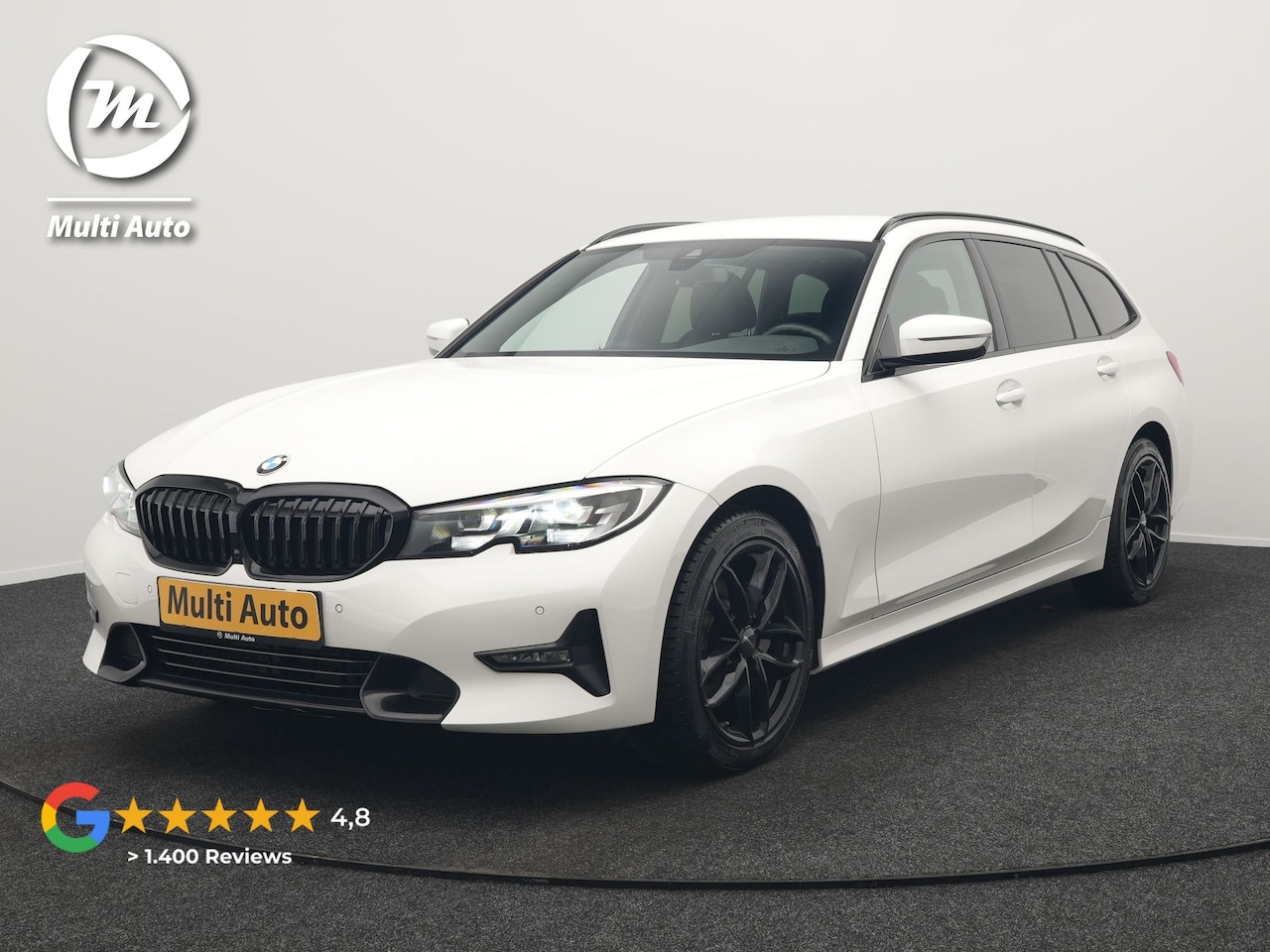 BMW 3-serie Touring - 330i Sportline 259pk Dealer O.H. | Trekhaak Af Fabriek | Lederen Sportstoelen Verwarmd | A - AutoWereld.nl