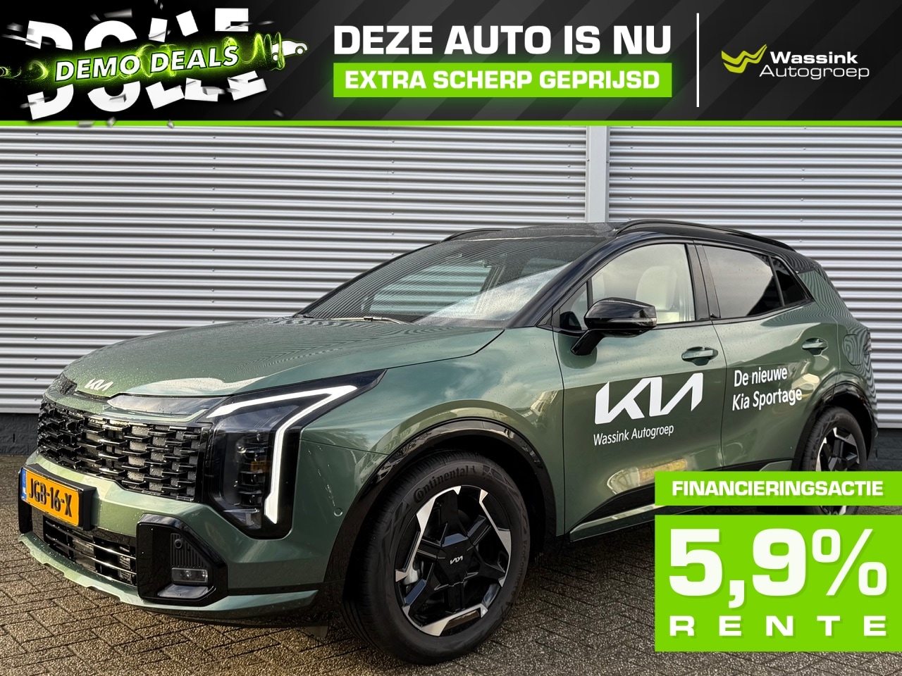 Kia Sportage - Dolle Demo Deals | 1.6 T-GDi 239pk Hybrid AT6 GT-PlusLine | Memory | Stoelkoeling | Stoel/ - AutoWereld.nl