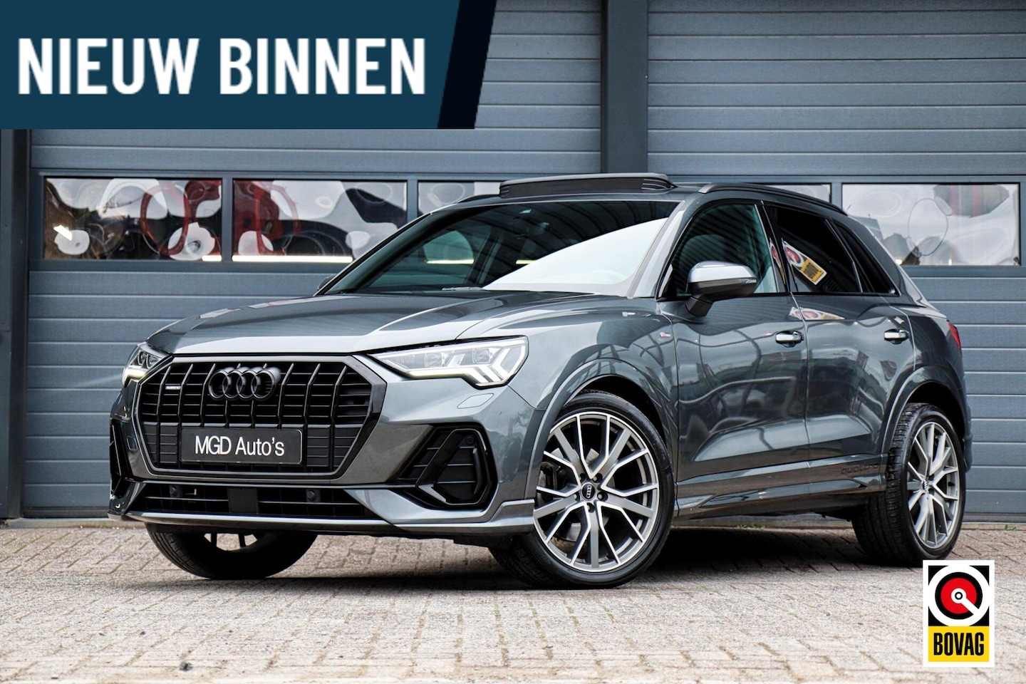 Audi Q3 - 45 TFSI Quattro 3x S-Line /LED-MATRIX/PANODAK/SFEERVERL./CAMERA/CAMERA/KEYLESS/STOELVERW./ - AutoWereld.nl