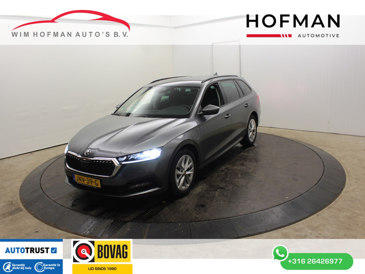 Skoda Octavia Combi - 1.4 TSI iV PHEV 204PK SOH 99% 1500KG Trekgewicht Navi Virtual - AutoWereld.nl