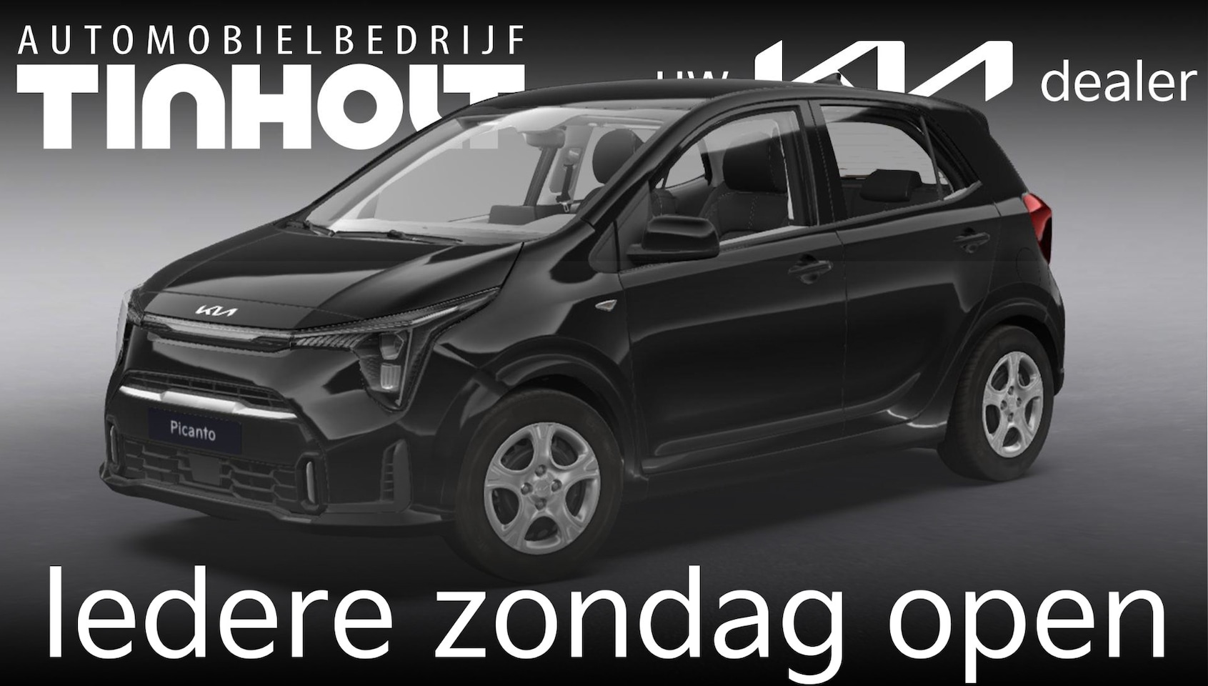 Kia Picanto - 1.0 GDi DynamicLine - Direct uit voorraad leverbaar - AURORA BLACK PEARL - AutoWereld.nl