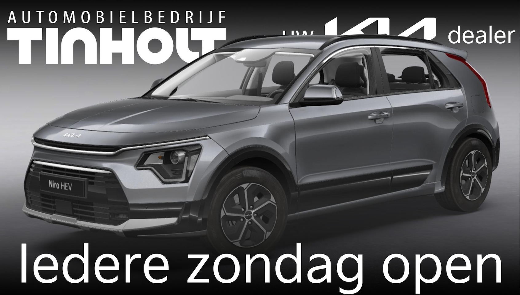 Kia Niro - 1.6 GDi Hybrid DynamicLine - Direct uit voorraad leverbaar - STEEL GREY - AutoWereld.nl