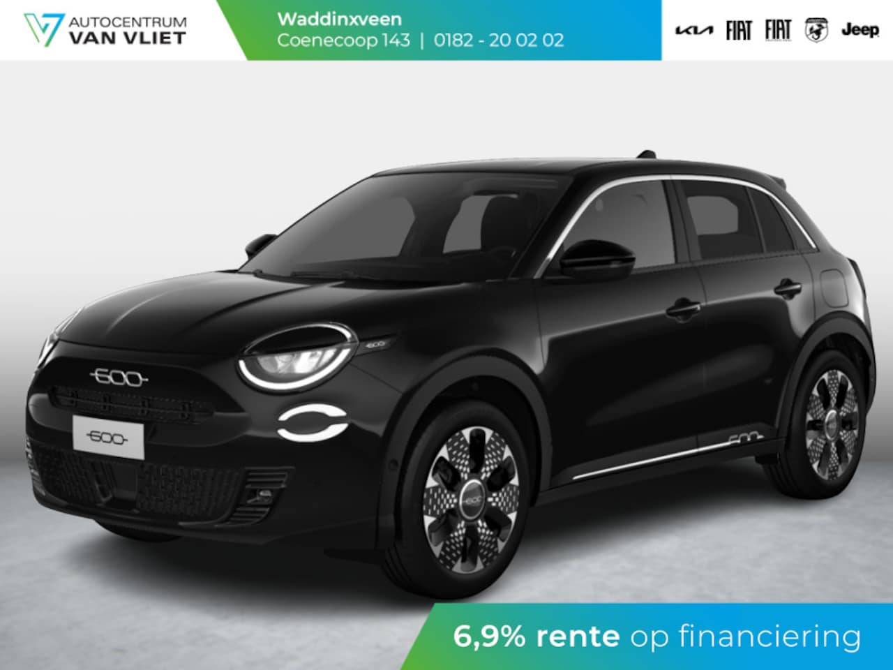 Fiat 600 - 1.2 Hybrid 136pk La Prima | Leder | Stoelmassage | Trekhaak | Camera| Carplay | Adapt. Cru - AutoWereld.nl