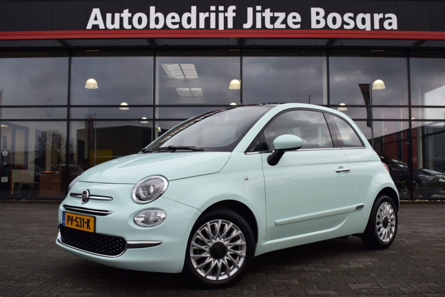 Fiat 500 - 0.9 TwinAir Turbo Lounge Panoramadak | Airco | Full Map Navi | Cruise Control | Volledig O - AutoWereld.nl