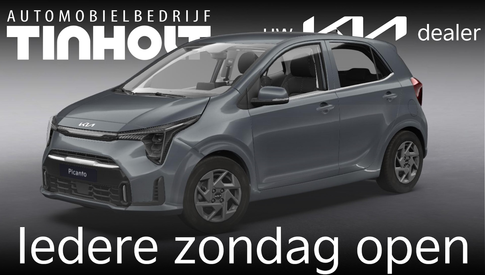 Kia Picanto - 1.0 GDi DynamicPlusLine - Direct uit voorraad leverbaar - ASTRO GREY - AutoWereld.nl
