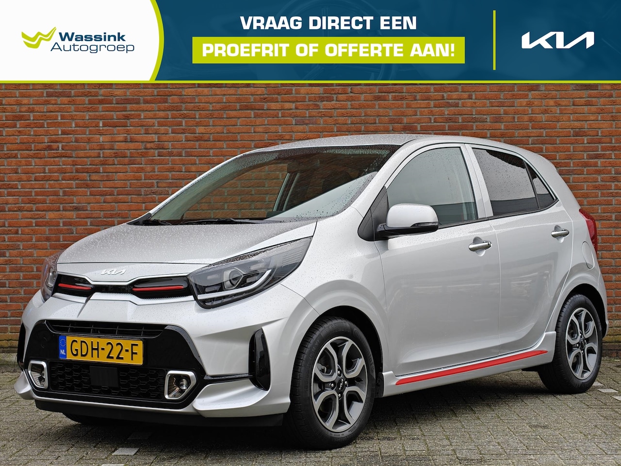 Kia Picanto - 1.0 DPi 67pk 4-zits GT-Line | Navigatie | Cruise Control | Camera Achter | Parkeersensoren - AutoWereld.nl
