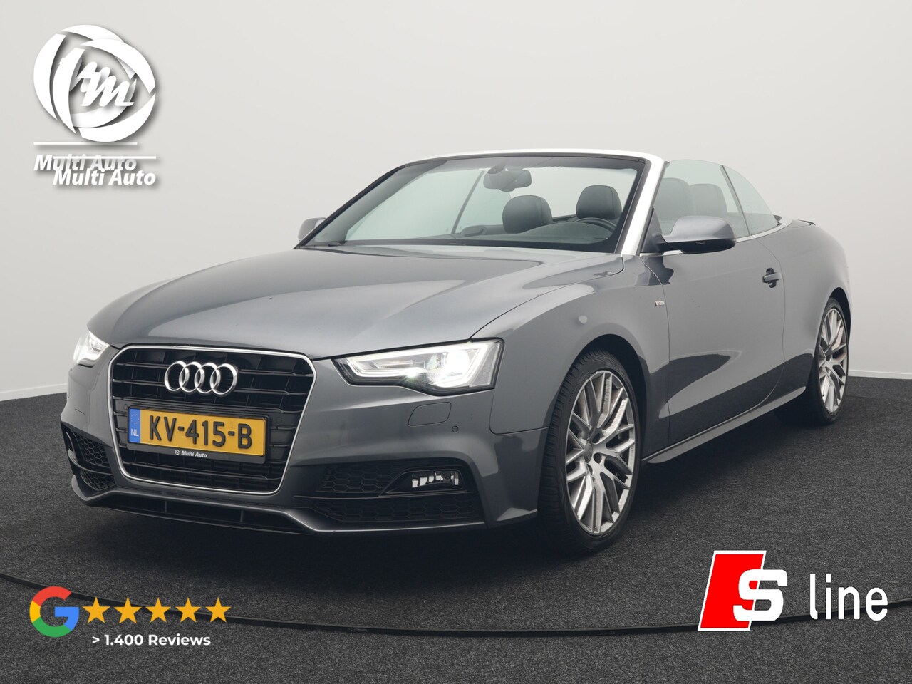 Audi A5 Cabriolet - 1.8 TFSI S Line Automaat 177pk Dealer O.H | S Line Interieur & Exterieur | Bang & Olufsen - AutoWereld.nl