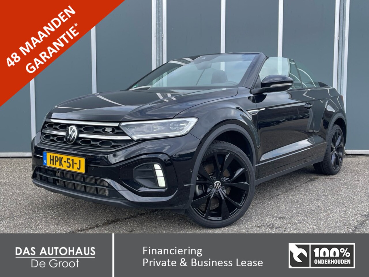 Volkswagen T-Roc Cabrio - 1.5 TSI 150pk DSG R-Line Black Style | 4j garantie | L - AutoWereld.nl