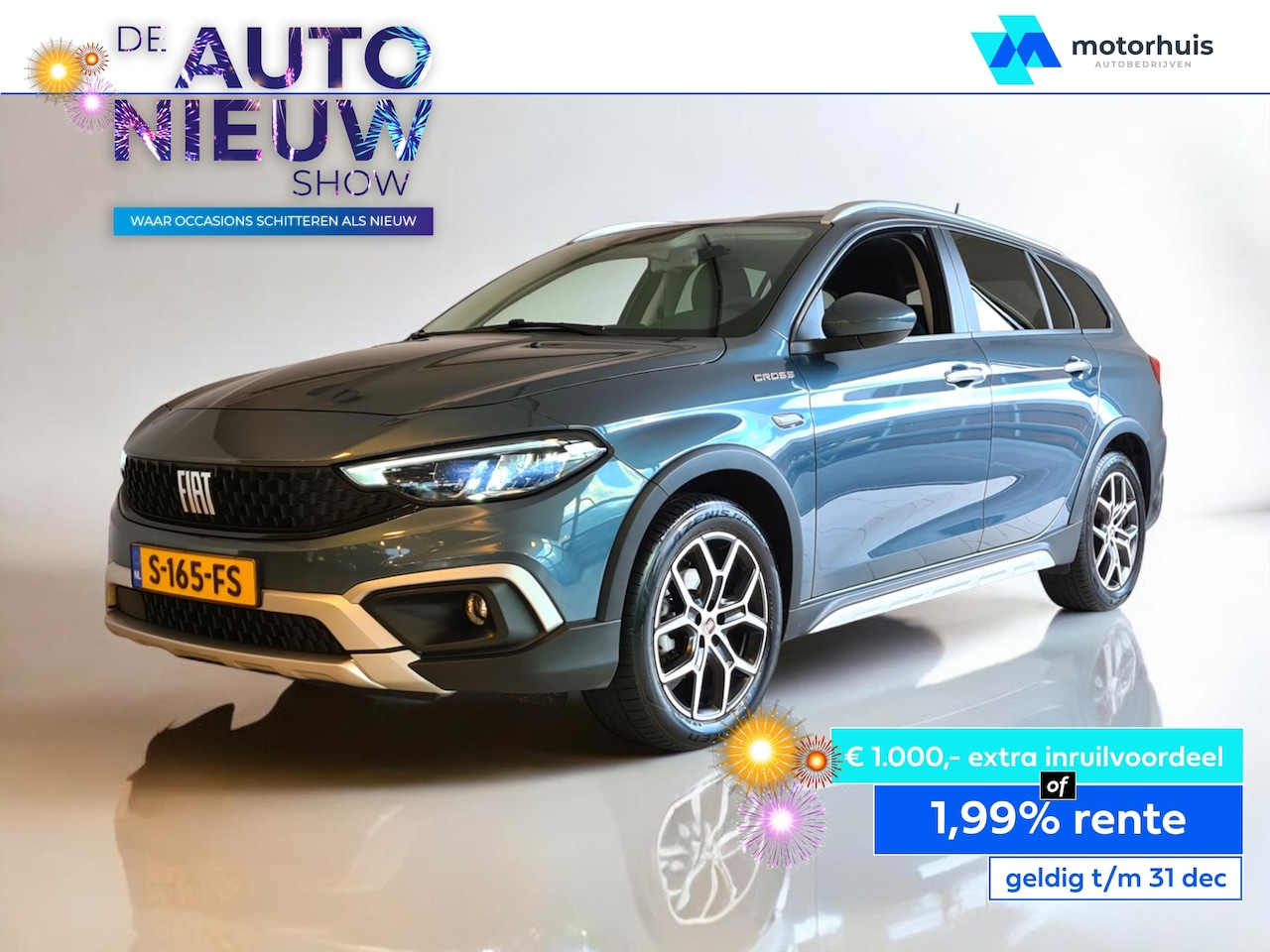 Fiat Tipo Stationwagon - 1.5 Hybrid 130 AUTOMAAT NAVI LMV CAMERA - AutoWereld.nl