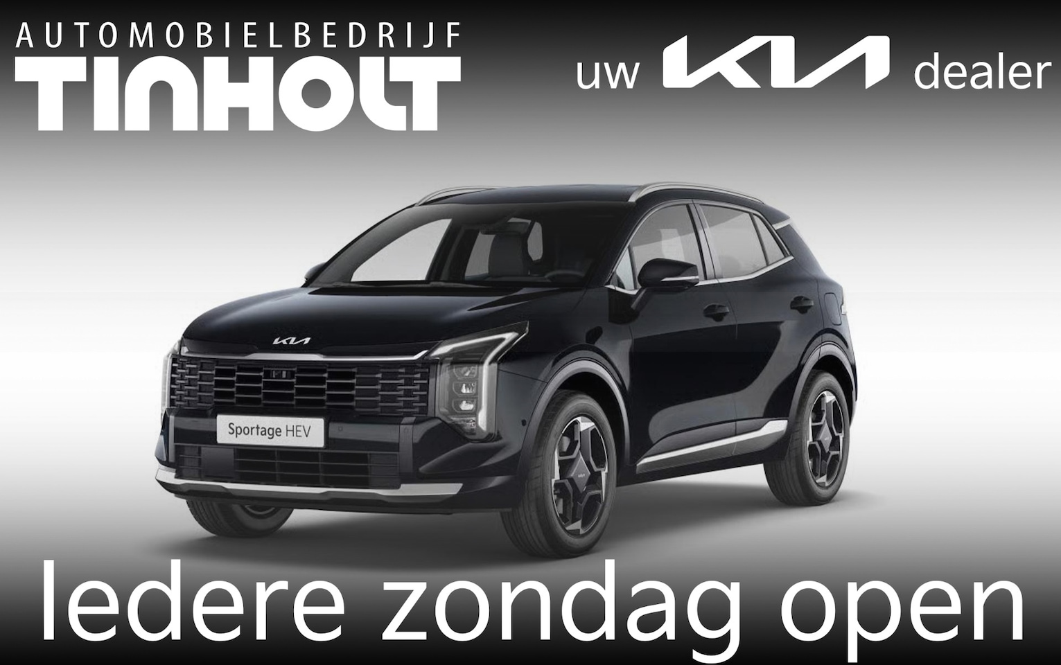 Kia Sportage - 1.6 T-GDi Hybrid DynamicLine - Direct uit voorraad leverbaar - PEARL BLACK - AutoWereld.nl