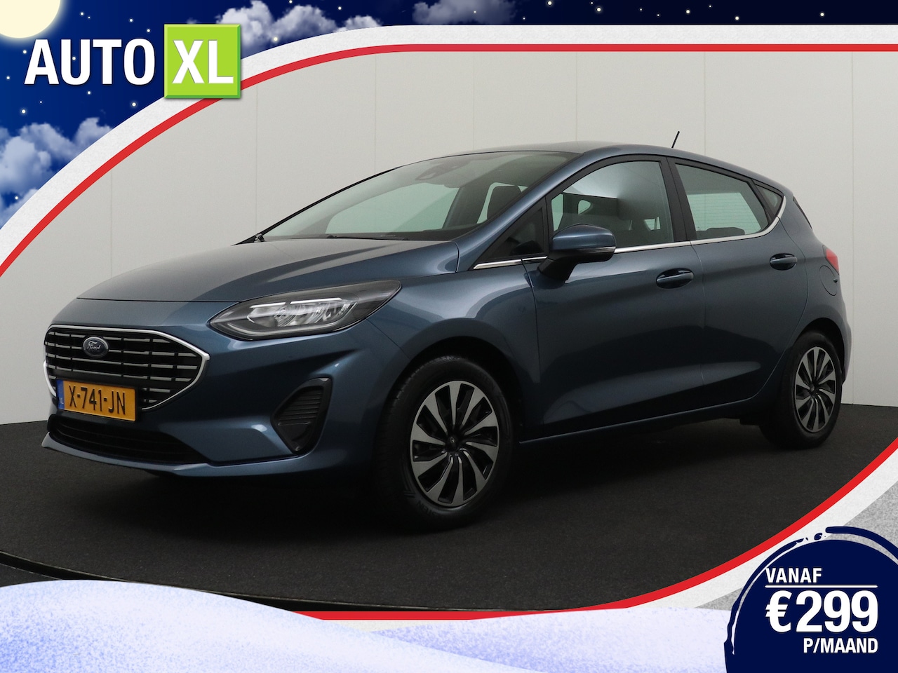 Ford Fiesta - 1.0 124 PK Hybrid Titanium Carplay Climate Stuur+Stoelverw. Navi - AutoWereld.nl