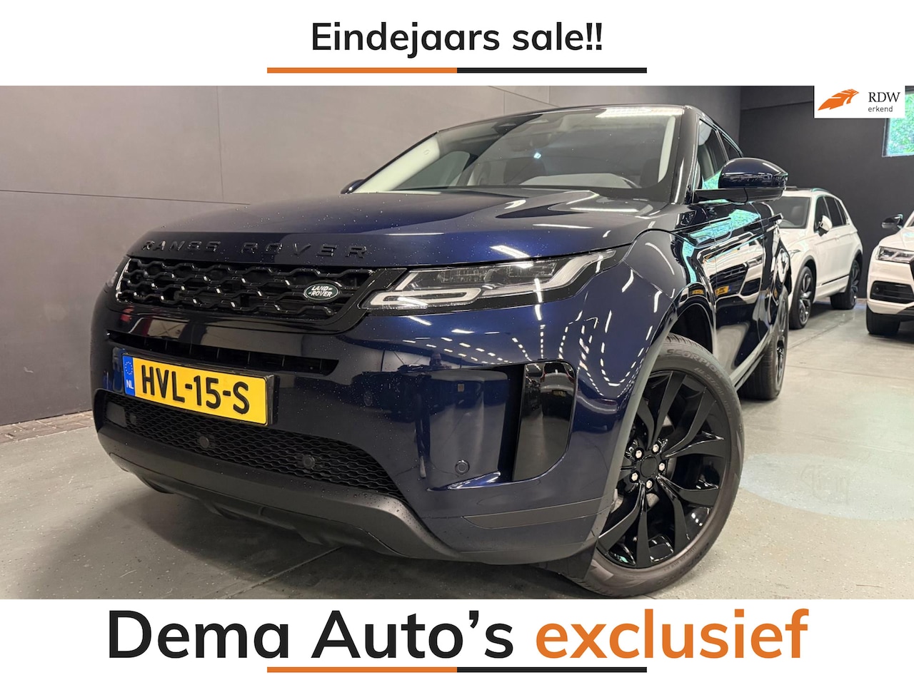 Land Rover Range Rover Evoque - 1.5 P300e AWD BLACK-LINE NAVI/V-COCKPIT/LEDER/DAB/CARPLAY/LED/CAM/M-STOELEN/// - AutoWereld.nl