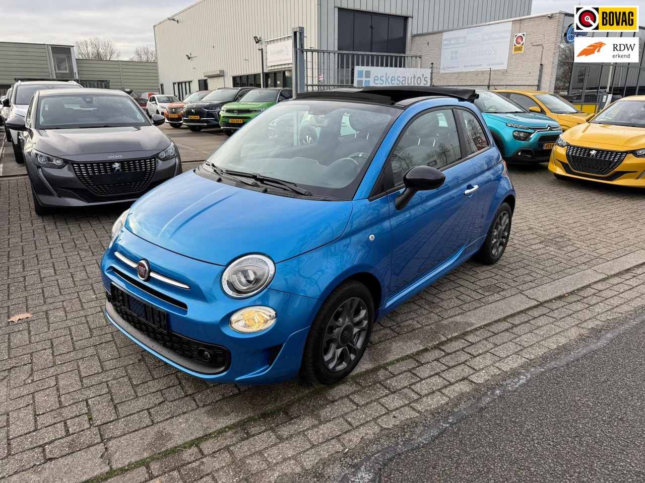 Fiat 500 C - 1.0 Hybrid Sport 1.0 Hybrid Sport, Navi, Airco, 12 mnd Garantie - AutoWereld.nl