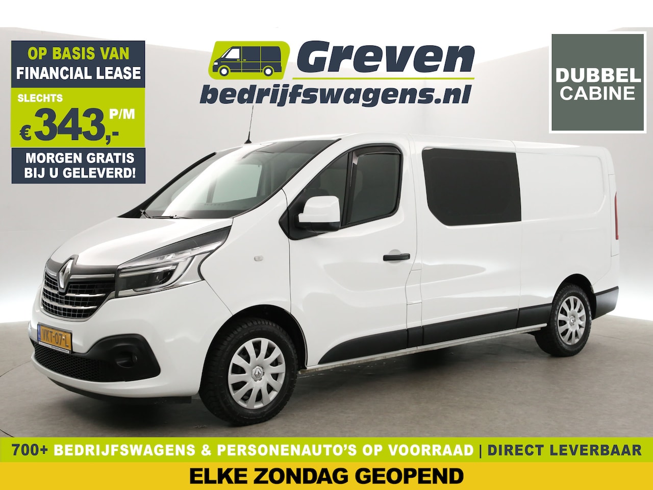 Renault Trafic - 2.0 dCi T29 L2H1 | 146PK | Automaat | DC | Airco | Camera | Cruise | Navi | Trekh. | Parke - AutoWereld.nl