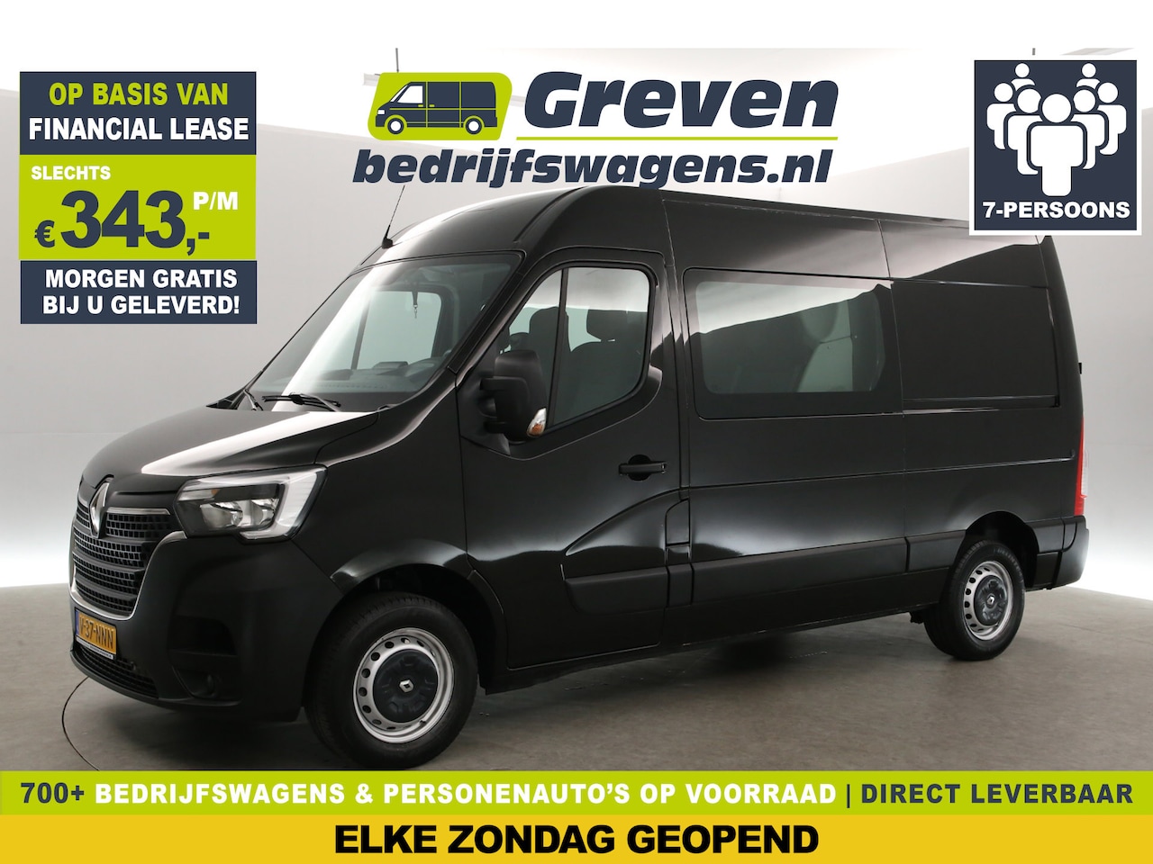 Renault Master - T35 2.3 dCi 7-Zits L2H2 | DC | Airco | Camera | Carplay | Parkeersens. | Elektrpakket - AutoWereld.nl