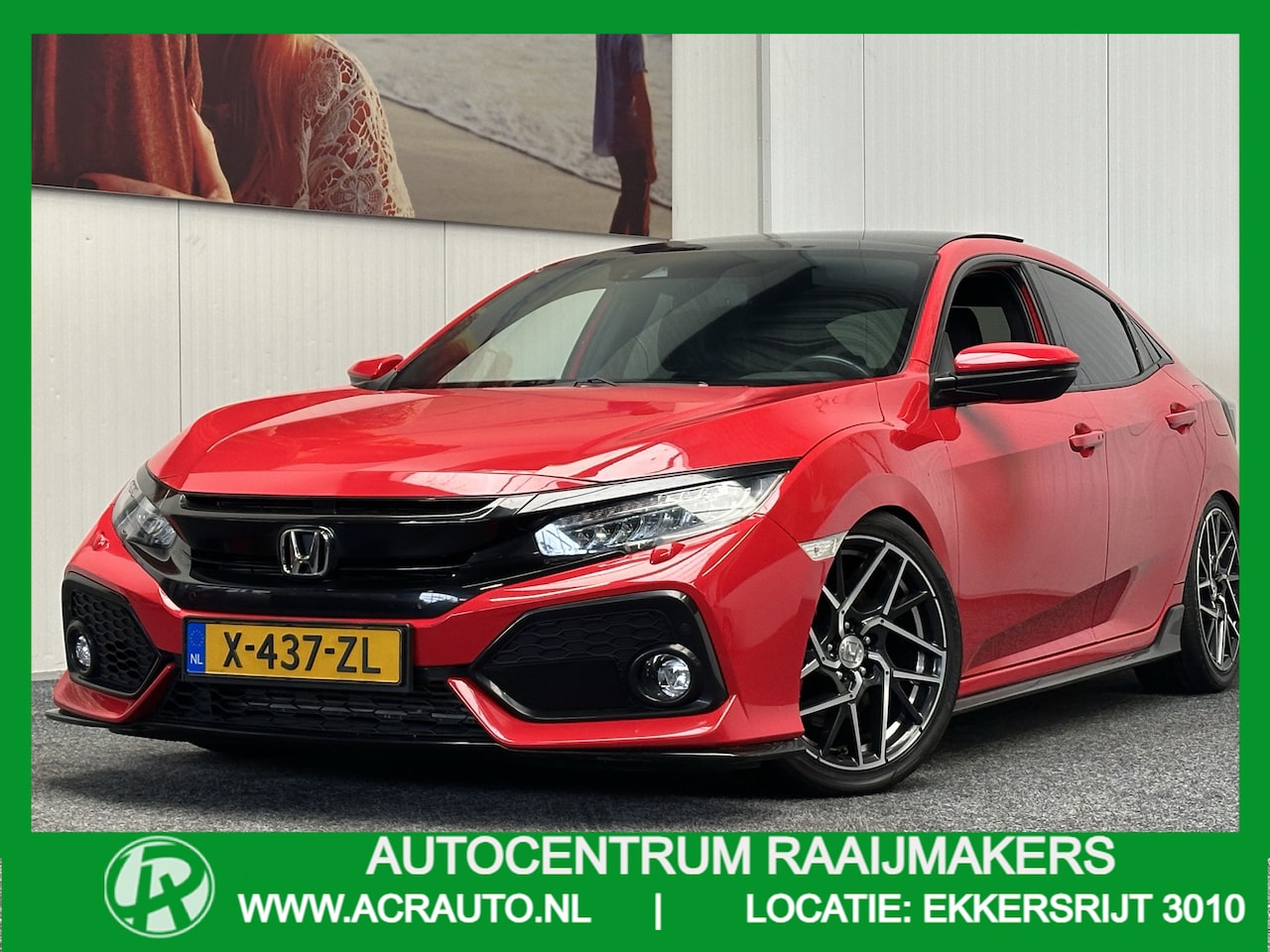 Honda Civic - 1.5 i-VTEC SPORT 183 PK !!! NAVIGATIE ADAPTIVE CRUISE CONTROL PANORAMA SCHUIF/KANTELDAK AP - AutoWereld.nl