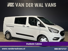Ford Transit Custom - 2.0 TDCI 131pk L2H1 Dubbele Cabine Euro6 Airco | 6-Zits | Apple Carplay | LED | 2800kg tre