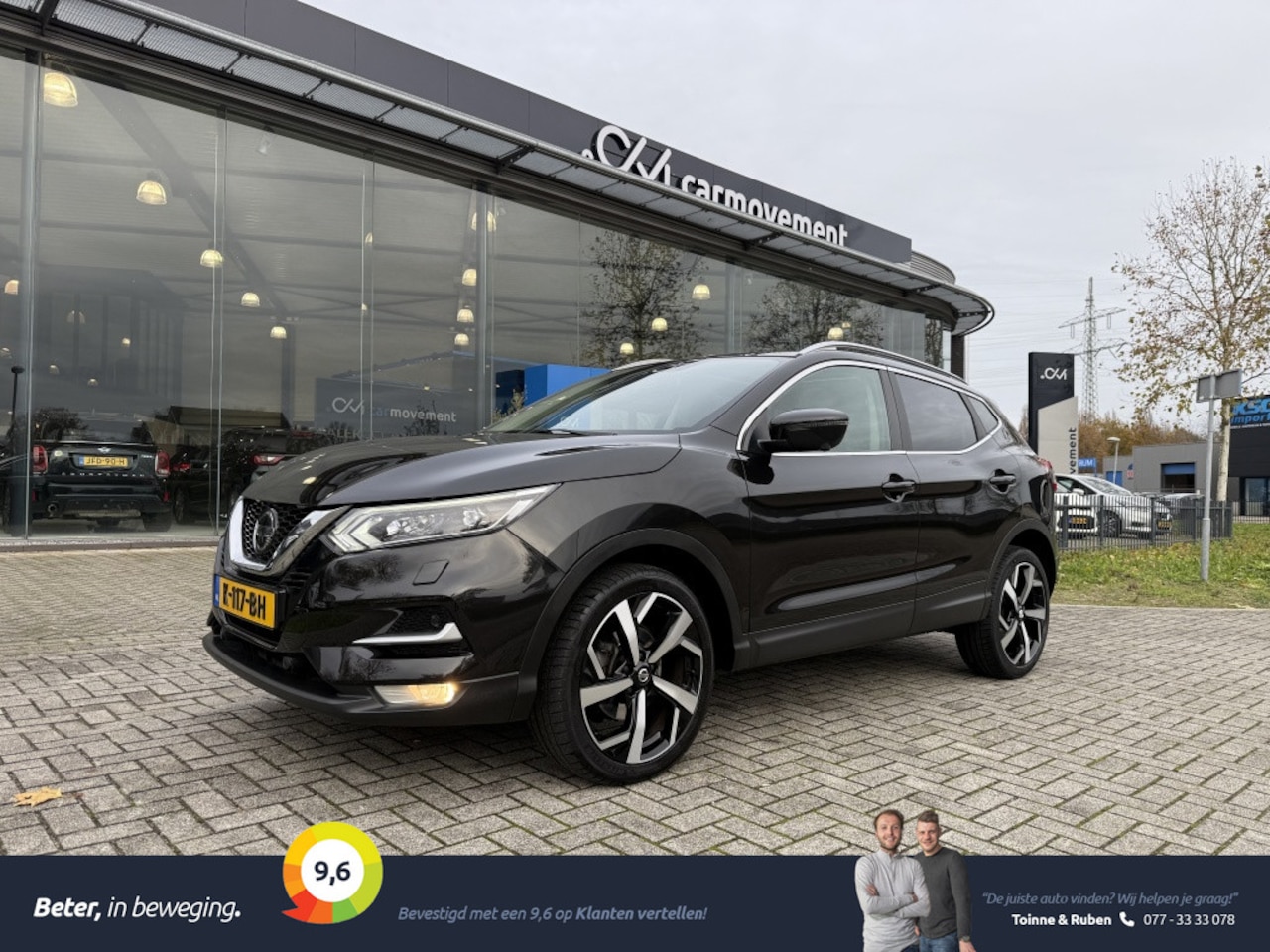 Nissan Qashqai - 1.2 Tekna | Navi | 360 | Pano | Half Leer | Keyless | Elek. Stoe - AutoWereld.nl