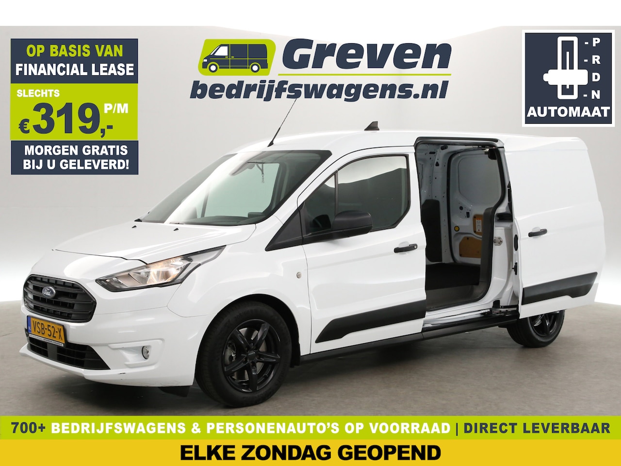 Ford Transit Connect - 1.5 EcoBlue 120PK L2 | 8-Traps Aut. | 3-Zits | 2xSchuifdeur | Airco | Camera | Cruise | Tr - AutoWereld.nl