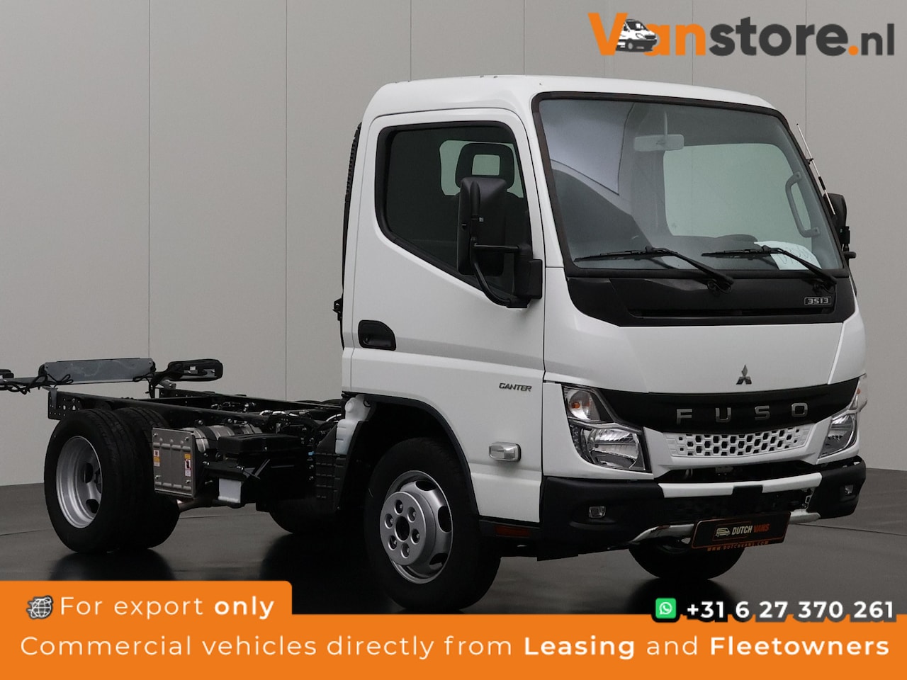 Fuso Canter - 3C13 Chassis Cabine | Airco | 2,65 mtr Wielbasis | Lichte transportschade - AutoWereld.nl