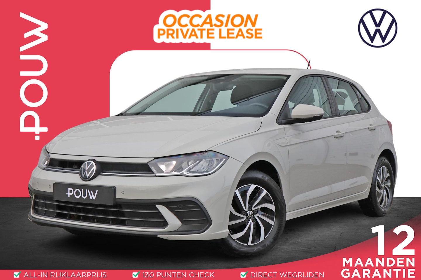 Volkswagen Polo - 1.0 TSI Life 95pk | Parkeersensoren | App Connect | Adaptieve Cruise | DAB - AutoWereld.nl