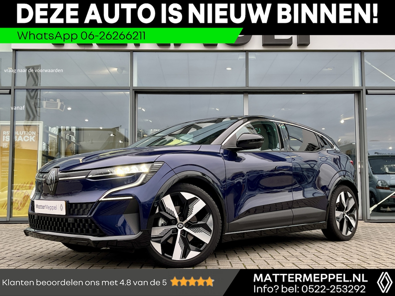 Renault Mégane E-Tech - EV60 220PK Optimum Charge Techno Pack Augmented Vision | Advanced Driving Assist | Pack Wi - AutoWereld.nl