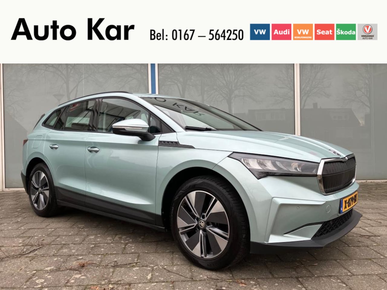 Skoda Enyaq iV - 60 Business Edition Navigatie Climatronic Carplay Metallic lak - AutoWereld.nl