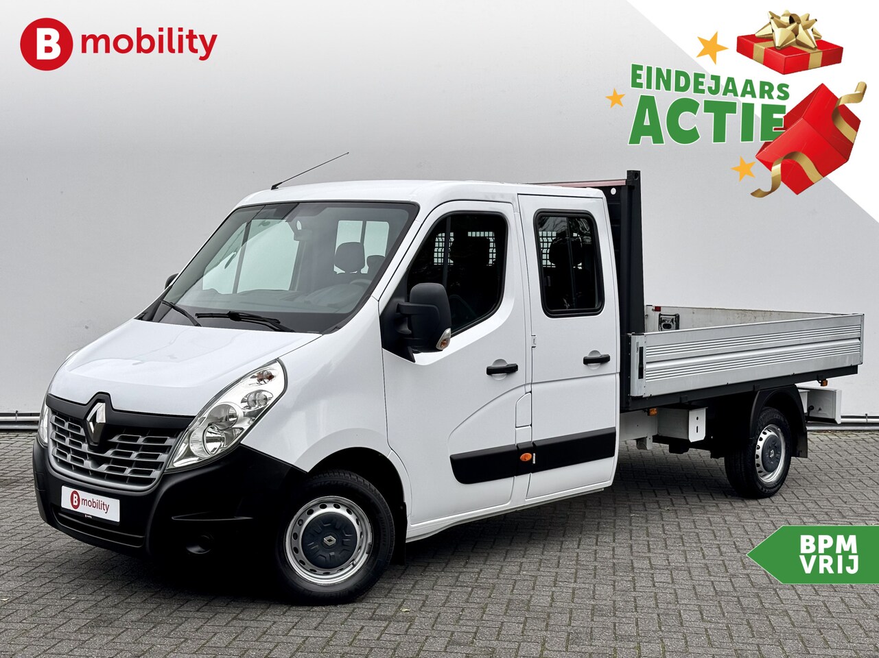 Renault Master - T35 2.3 dCi 145PK L3 Pick-Up Dubbel Cabine Laadbak | 6-Persoons | Airco | Bluetooth Telefo - AutoWereld.nl