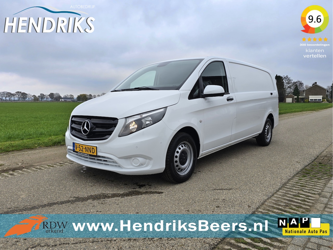 Mercedes-Benz Vito - 116 CDI L3 H1 - 160 Pk - Euro 6 - Automaat - Navi - ParkeerCamera - AutoWereld.nl