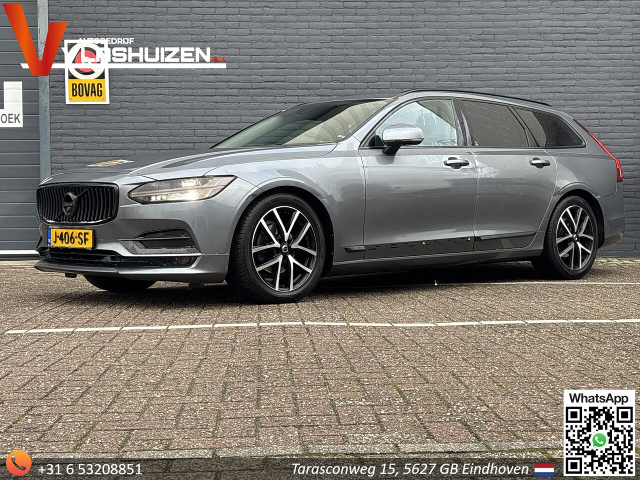 Volvo V90 - 2.0 D3 Inscription Auttomaat | Leder | Climate | Cruise | Navi | PDC | Stoelverwarming | - AutoWereld.nl