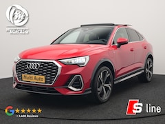 Audi Q3 Sportback - 45 TFSI e S Line Dealer O.H PHEV | Panodak | Adaptive Cruise | Lederen Sportstoelen Memory