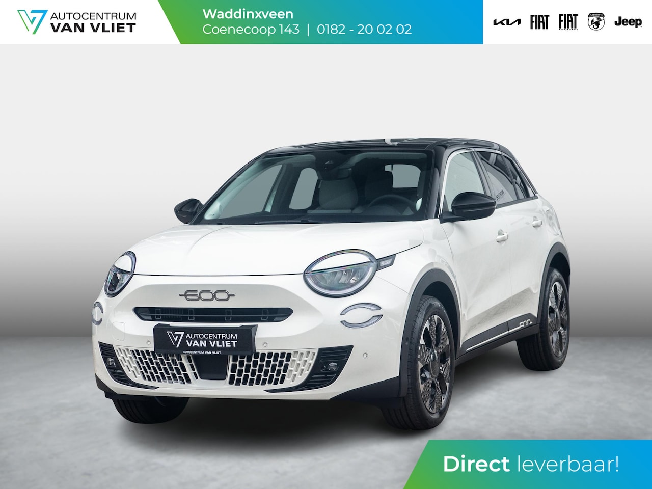 Fiat 600 - 1.2 Hybrid La Prima | Full Option | Bicolore | Uit voorraad leverbaar ! - AutoWereld.nl