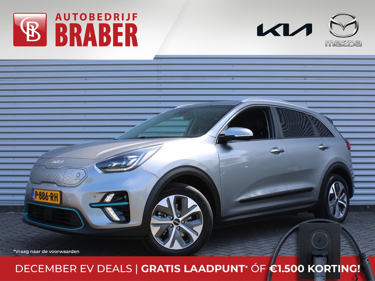 Kia e-Niro - DynamicPlusLine 64 kWh | Schuif-/kantel dak | Cruise adapt.| Navi | 17" LM | Stuur-/stoelv - AutoWereld.nl