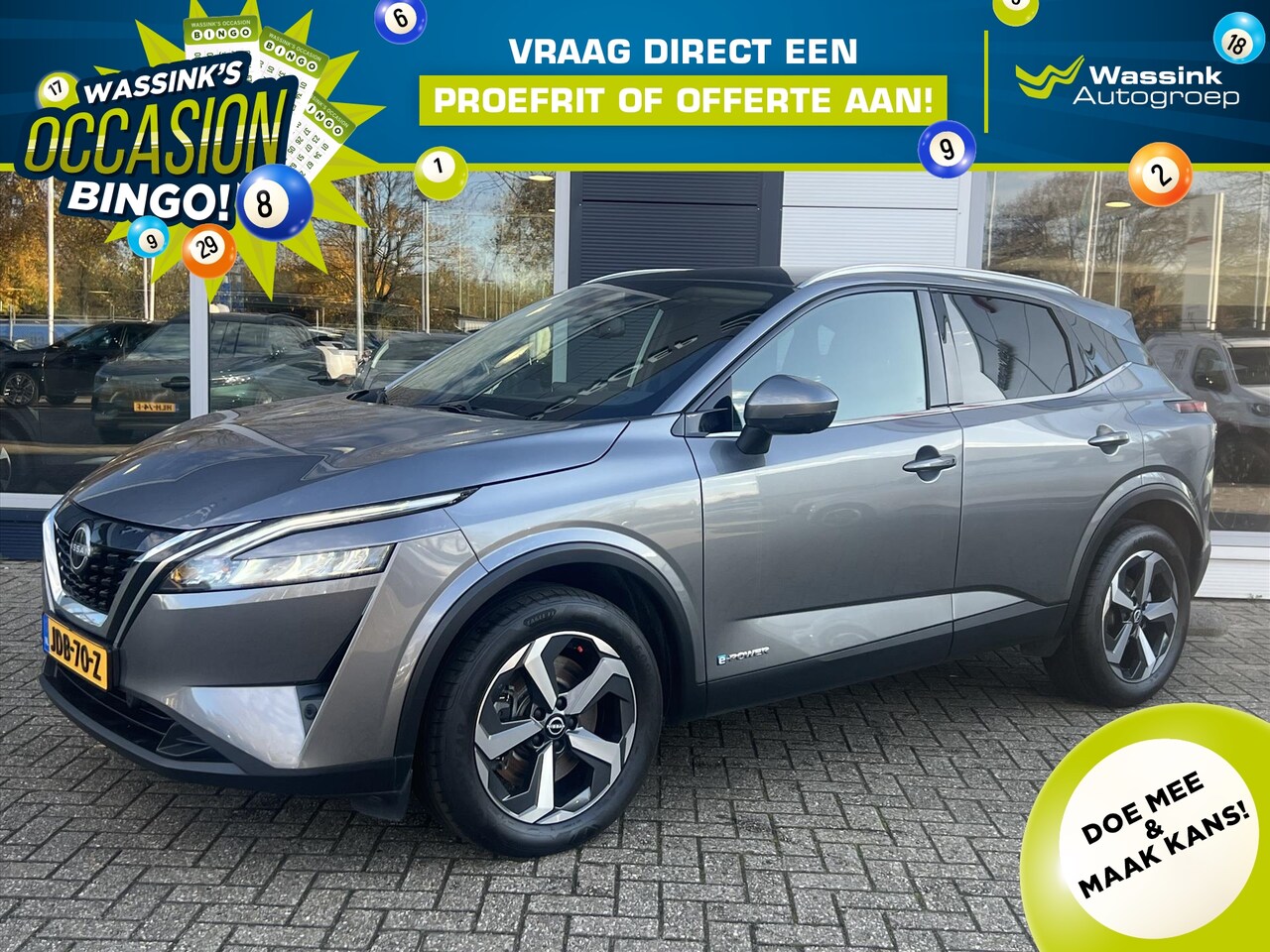 Nissan Qashqai - | E-power 190pk Business Design | Navigatie | Camera | Parkeersensoren | Climate Control | - AutoWereld.nl