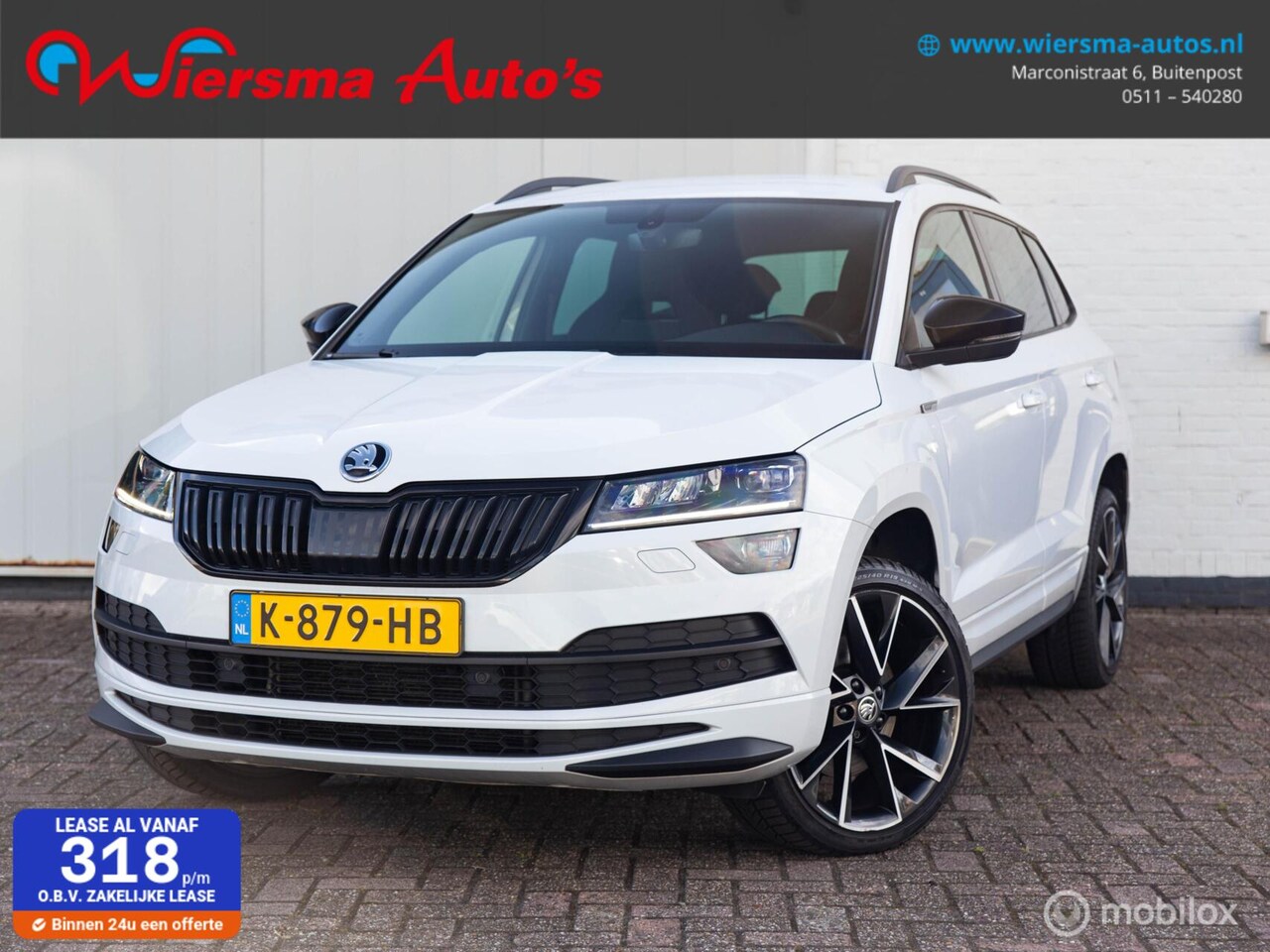 Skoda Karoq - 1.5 TSI Sportline Orig.NL|Aut|Trekhaak|Carplay|ACC - AutoWereld.nl