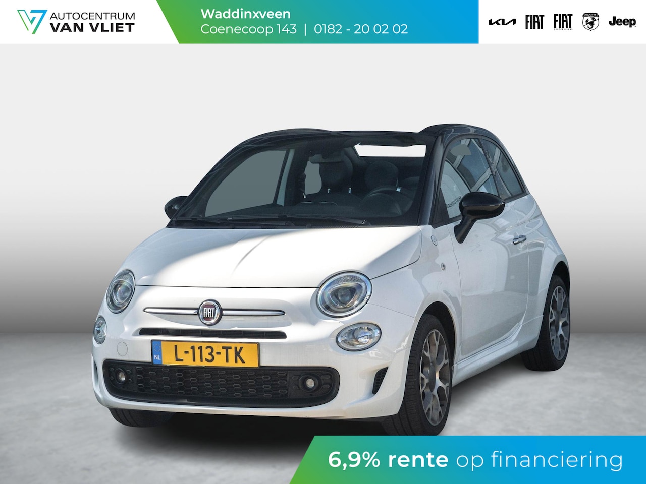 Fiat 500 C - Hybrid Hey Google | Clima | Cruise | PDC | Navi | 16" | Bicolore | Apple Carplay | Premium - AutoWereld.nl