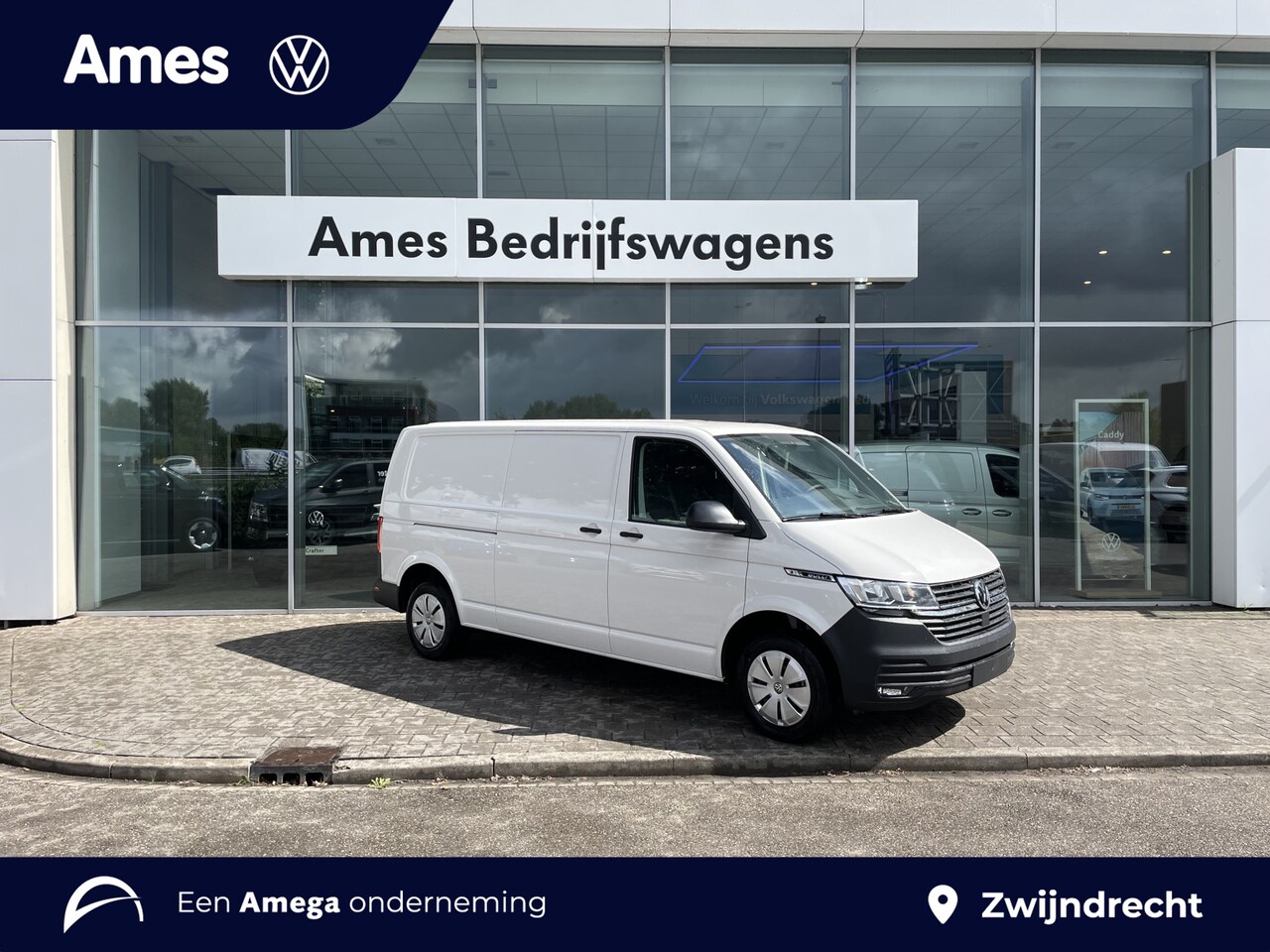 Volkswagen Transporter - 2.0 TDI L2H1 28 150PK Hand 3 zits | Achterklep met ruit | Cruise control - AutoWereld.nl
