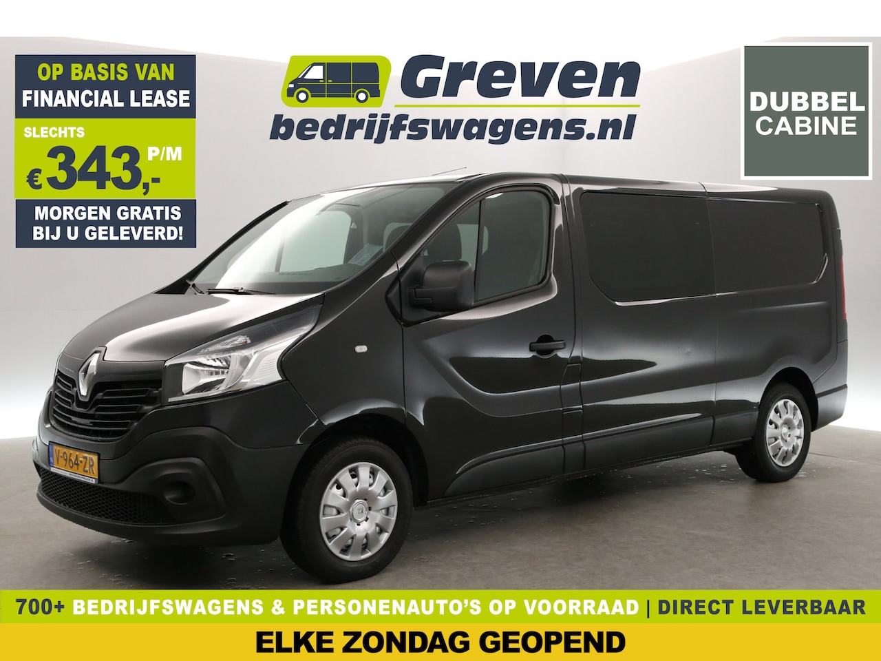 Renault Trafic - 1.6 dCi T29 L2H1 | MARGE | DC | Airco | Cruise | Trekh. | Navi | Parkeersens. - AutoWereld.nl