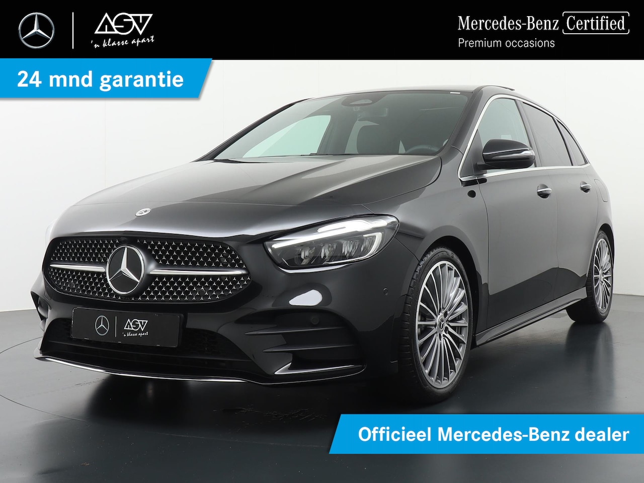 Mercedes-Benz B-klasse - 180 AMG Line | Panorama - Schuifdak | DAB+ Radio | Sfeerverlichting | Achteruitrijcamera | - AutoWereld.nl