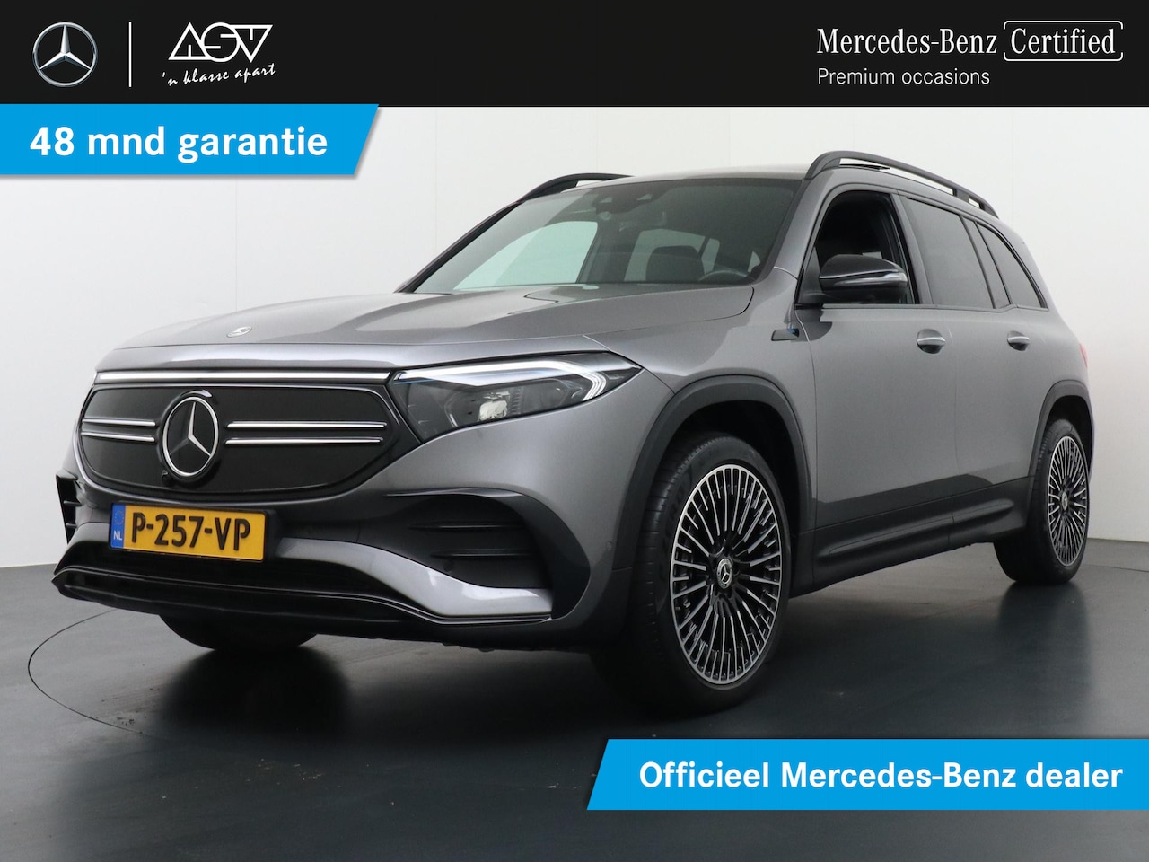 Mercedes-Benz EQB - 250 AMG Line 7p. 67 kWh Panoramadak, 7 persoons, stoelen met memory, head-up display - AutoWereld.nl
