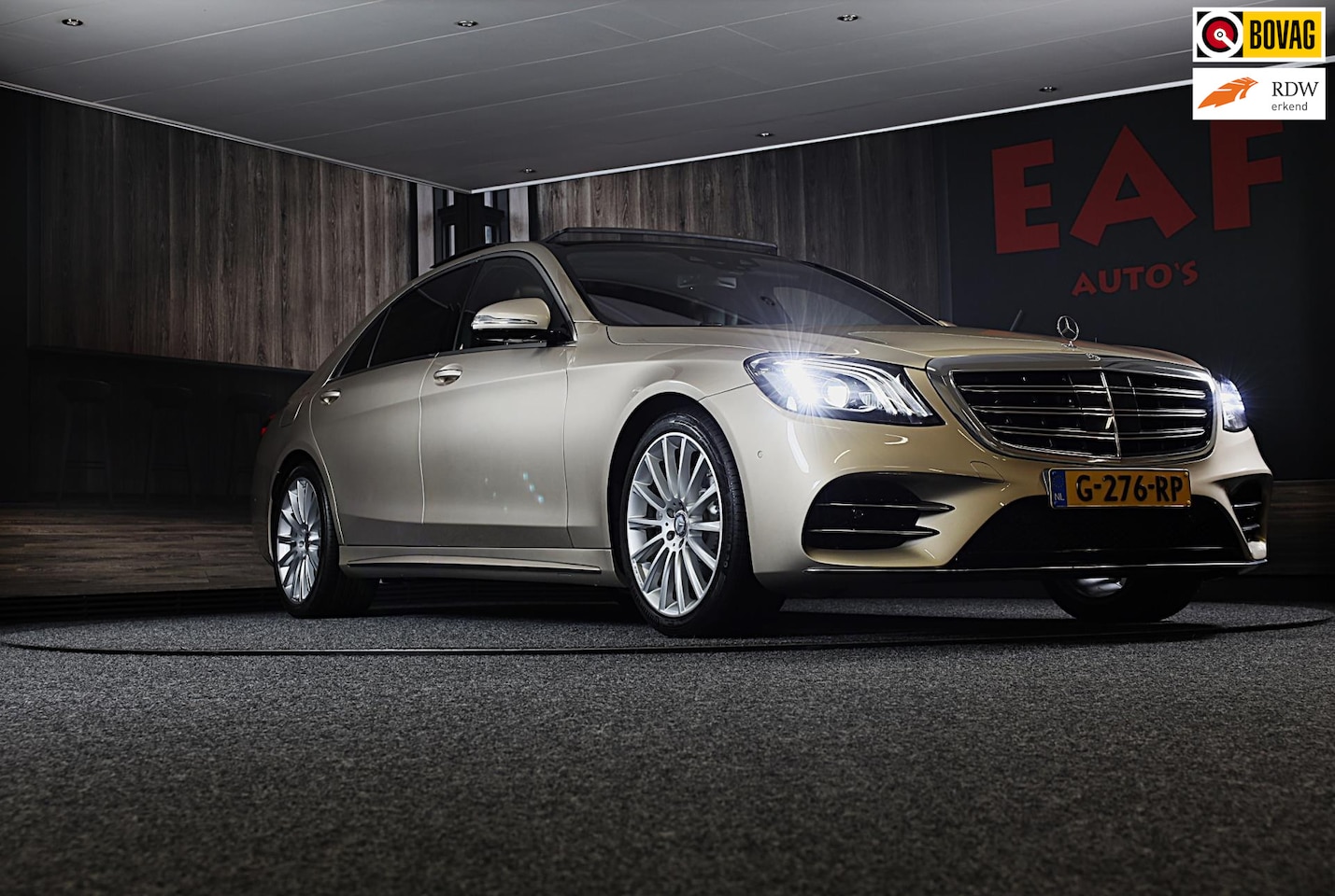 Mercedes-Benz S-klasse - 500 4MATIC Lang AMG Line / Acc / Lane Assist / Dode Hoek / 360 Camera / Chauffeurspakket / - AutoWereld.nl