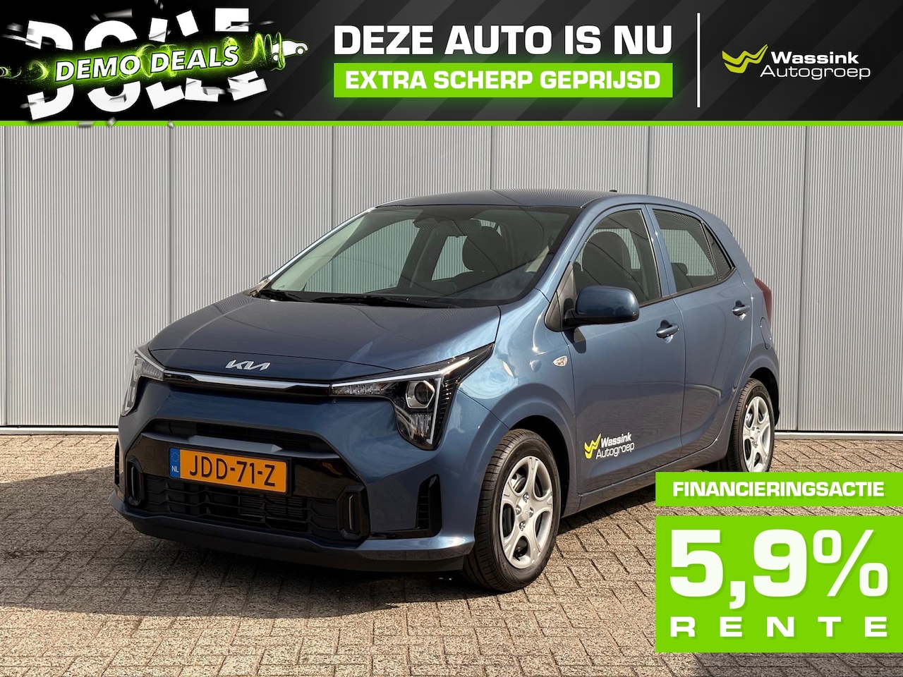 Kia Picanto - DEMO DEAL | 1.0 DPi 63pk 4-zits AMT DynamicLine | Automaat | Camera | AC | Navi | Lane Ass - AutoWereld.nl